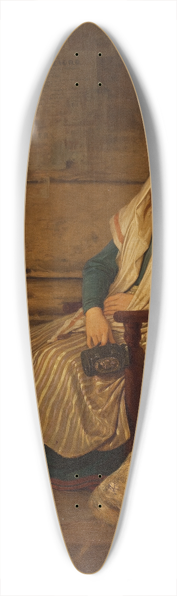 Philipp von Foltz - Sleeping Italian Beggar Girl In A Roman Church 39.3 inch art pintail longboard deck