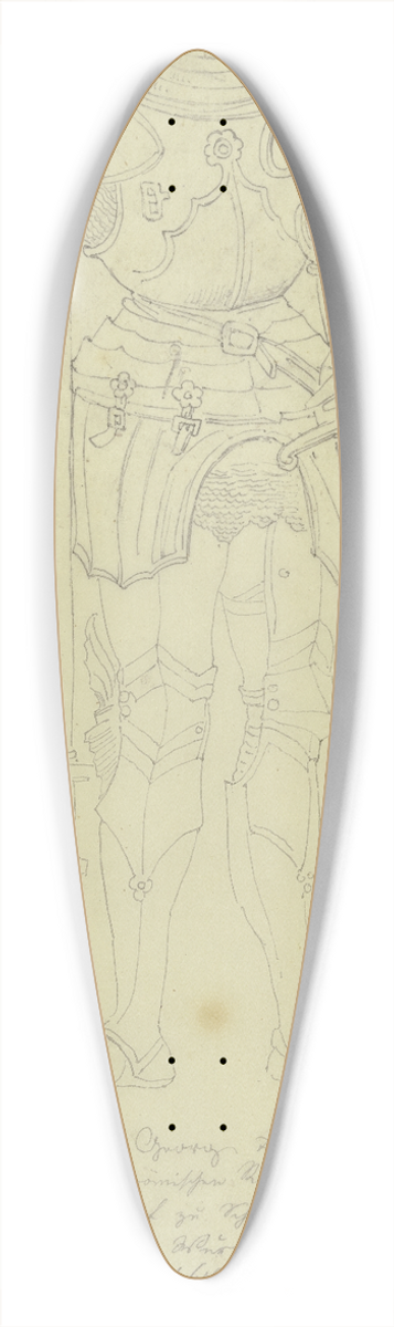 Philipp Winterwerb - Georg von Waldburg 39.3 inch art pintail longboard deck