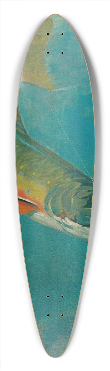Philip R. Goodwin - Catching The Bait 39.3 inch art pintail longboard deck