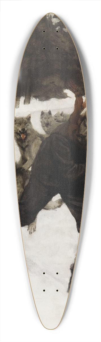 Philip R. Goodwin - Untitled 39.3 inch art pintail longboard deck