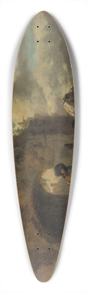 Philips Wouwerman - The Riding School 39.3 inch art pintail longboard deck