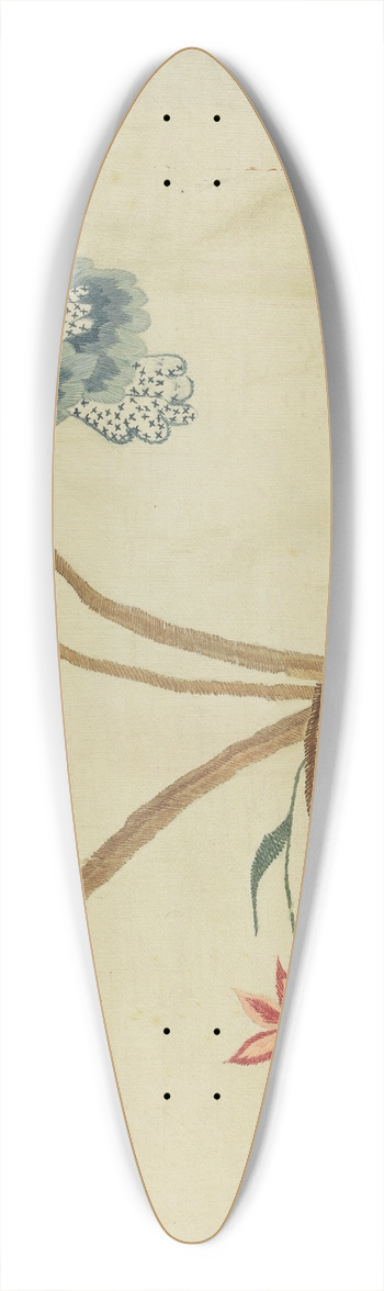 Phyllis Dorr - Crewel Embroidery 39.3 inch art pintail longboard deck