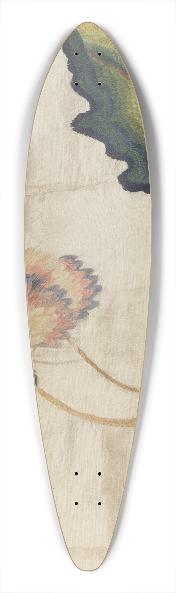 Phyllis Dorr - Crewel Embroidery 39.3 inch art pintail longboard deck
