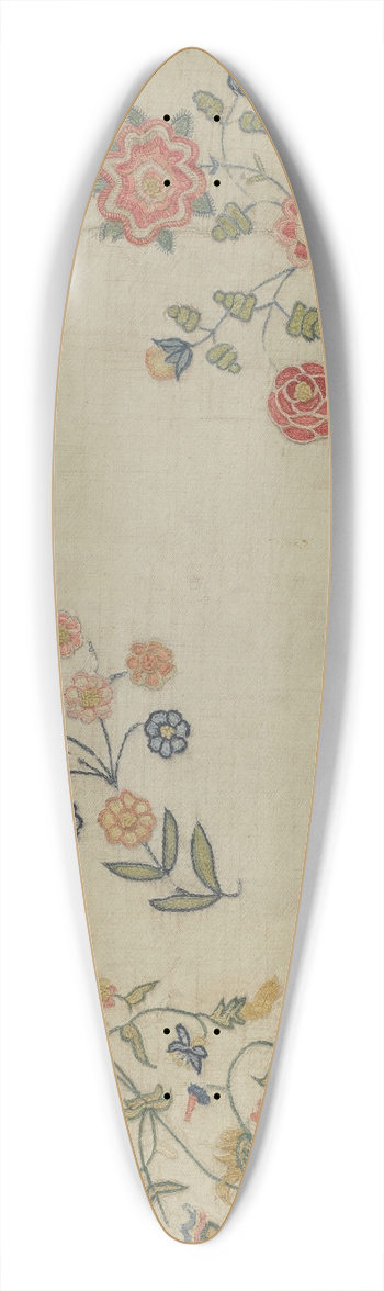Phyllis Dorr - Embroidered Christening Blanket 39.3 inch art pintail longboard deck
