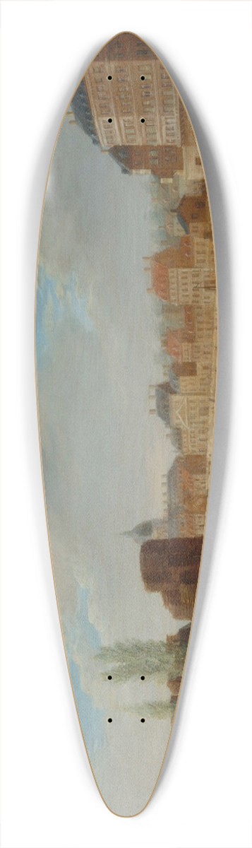 Pierre-Antoine Demachy - Lle Louviers et la Pointe de lle Saint-Louis, vues du port Saint-Paul (port des Celestins) 39.3 inch art pintail longboard deck