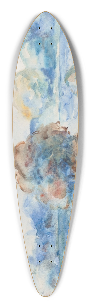 Pierre-Auguste Renoir - Au bord de leau 39.3 inch art pintail longboard deck