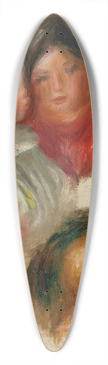 Pierre-Auguste Renoir - Etude denfants et jeune femme 39.3 inch art pintail longboard deck