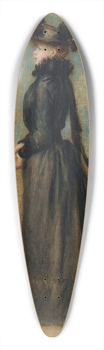 Pierre-Auguste Renoir - Femme en promenade 39.3 inch art pintail longboard deck