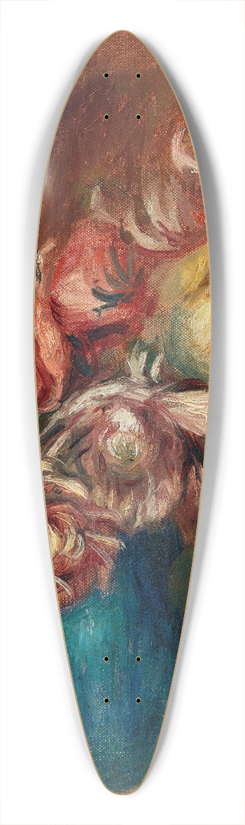 Pierre-Auguste Renoir - Flowers in a Green Vase (Fleurs dans un vase vert) 39.3 inch art pintail longboard deck