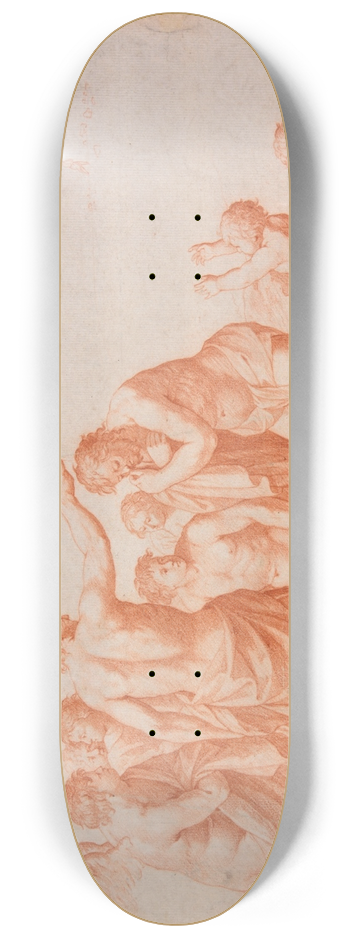Cornelis Van Poelenburch - The Baptism of Christ 8.25 inch art skate deck