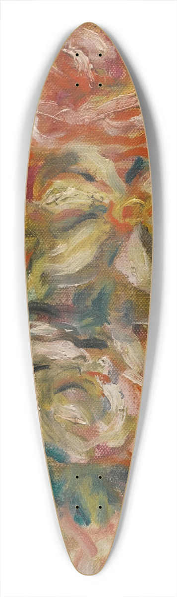 Pierre-Auguste Renoir - Jete De Fleurs 39.3 inch art pintail longboard deck