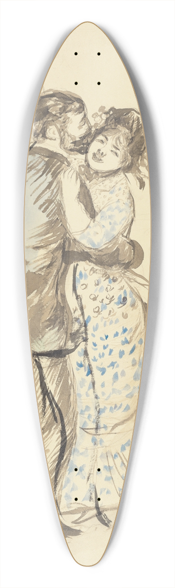 Pierre-Auguste Renoir - La danse  la campagne (The Dance in theCountry) 39.3 inch art pintail longboard deck