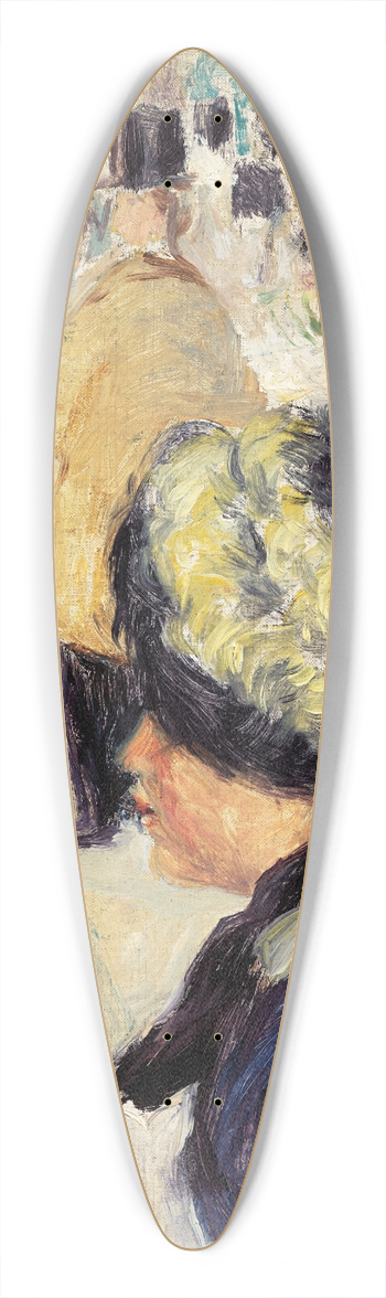 Pierre-Auguste Renoir - La place Pigalle (tude) 39.3 inch art pintail longboard deck