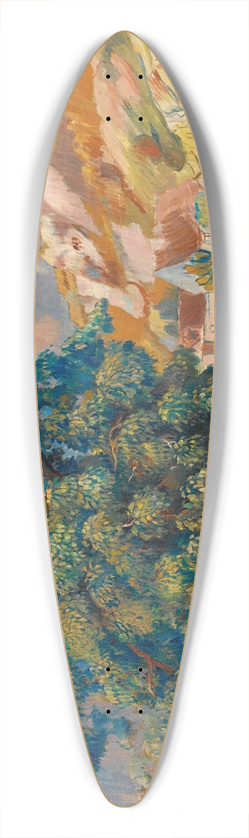 Pierre-Auguste Renoir - Le Grand Arbre Au Bord De La Route 39.3 inch art pintail longboard deck