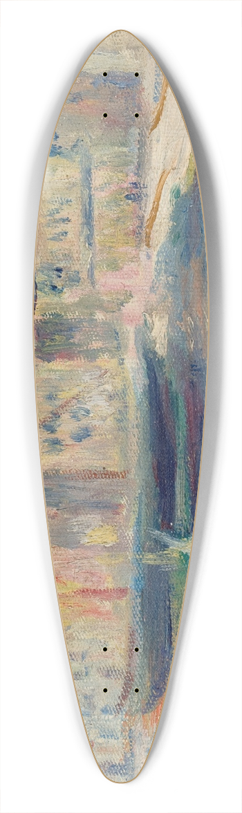 Pierre-Auguste Renoir - Le Port de Saint-Tropez 39.3 inch art pintail longboard deck