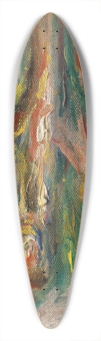 Pierre-Auguste Renoir - Poissons 39.3 inch art pintail longboard deck