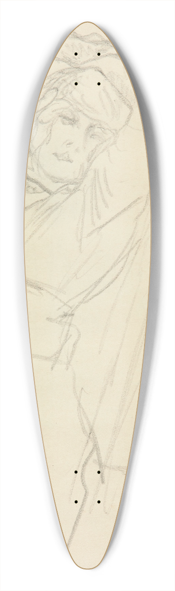 Pierre Bonnard - Femme  la chaise longue 39.3 inch art pintail longboard deck