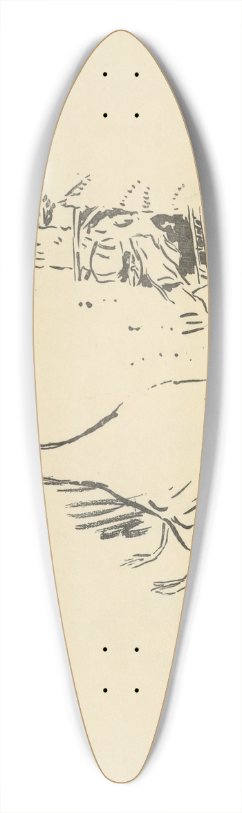 Pierre Bonnard - Histoires naturelles Pl 08 39.3 inch art pintail longboard deck