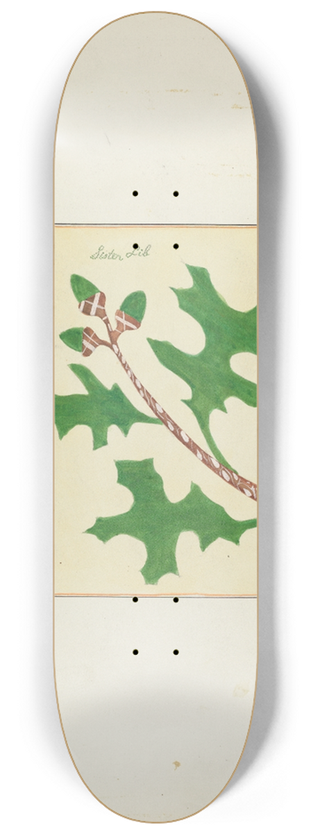 Cornelius Christoffels and Margaret Linsley - Autograph Quilt 8.25 inch art skate deck