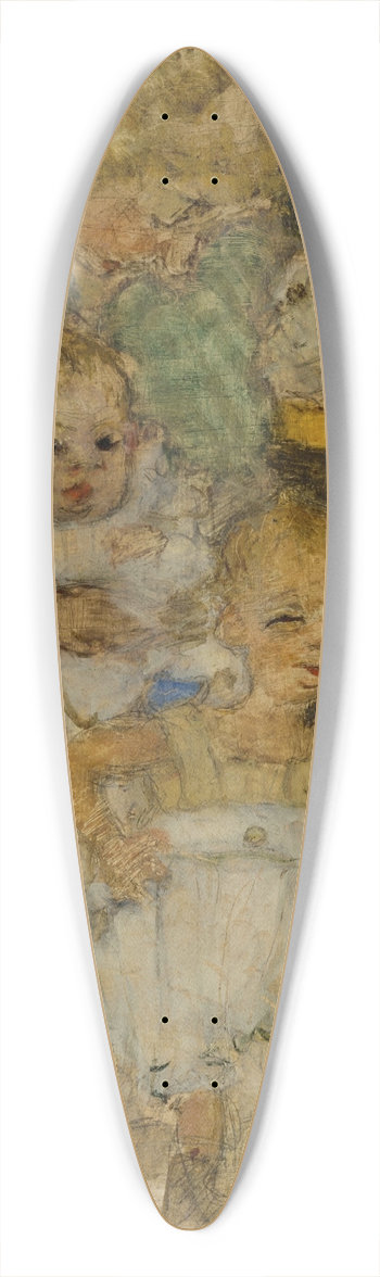 Pierre Bonnard - Les Mamans (La Famille Cottet) 39.3 inch art pintail longboard deck