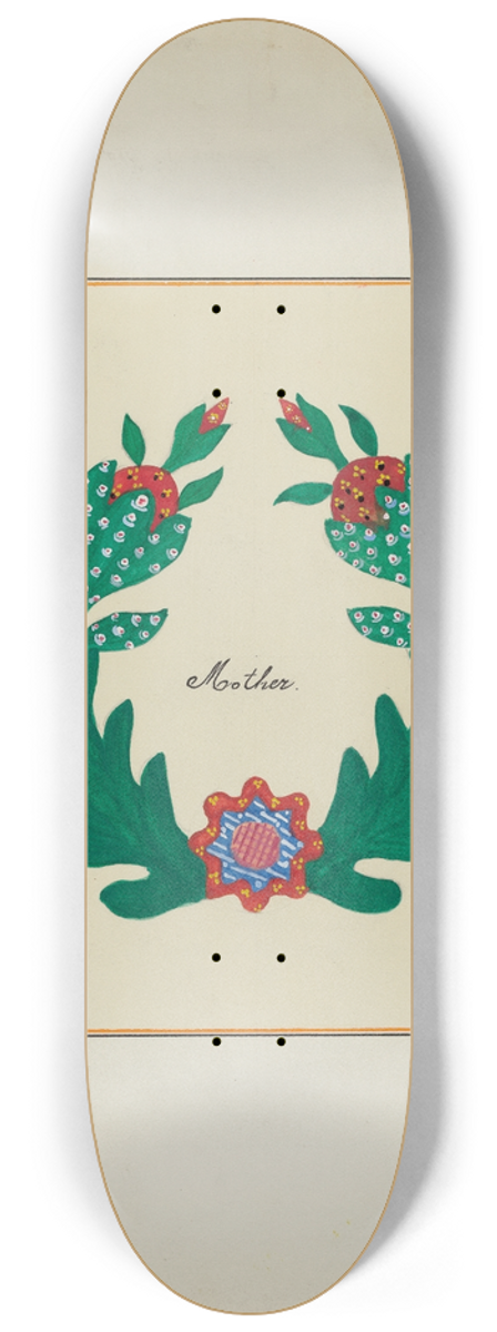 Cornelius Christoffels and Margaret Linsley - Pieced Autograph Quilt (1 Piece) 8.25 inch art skate deck