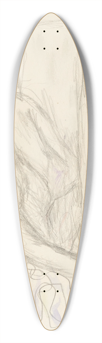 Pierre Bonnard - Nu accroupi 39.3 inch art pintail longboard deck