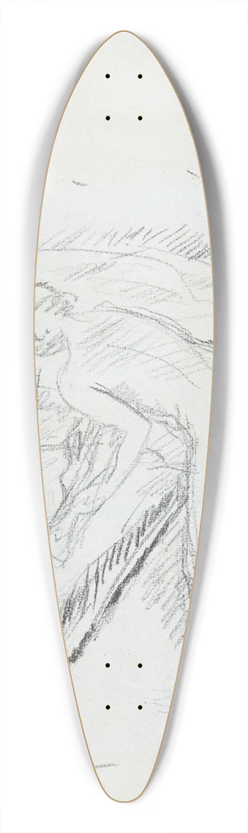 Pierre Bonnard - Nu  la toilette 39.3 inch art pintail longboard deck