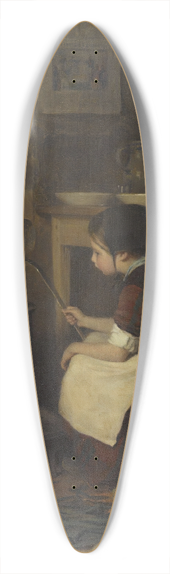 Pierre Edouard Frre - The Little Cook (La Petite Cuisinire) 39.3 inch art pintail longboard deck