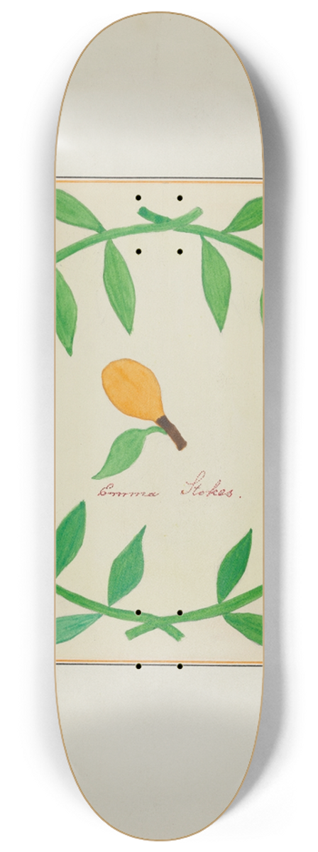 Cornelius Christoffels and Margaret Linsley - Pieced Autograph Quilt (1 Piece) 8.25 inch art skate deck