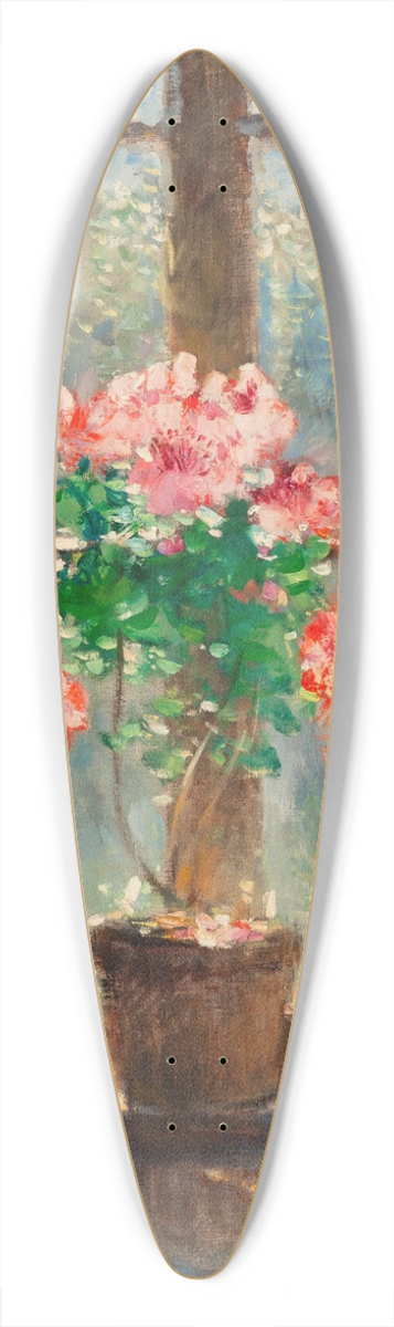 Pierre-Eugne Montzin - Geraniums 39.3 inch art pintail longboard deck