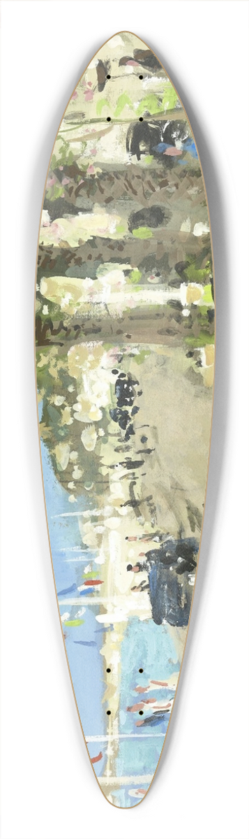 Pierre-Eugne Montzin - La promenade des Anglais, Nice 39.3 inch art pintail longboard deck