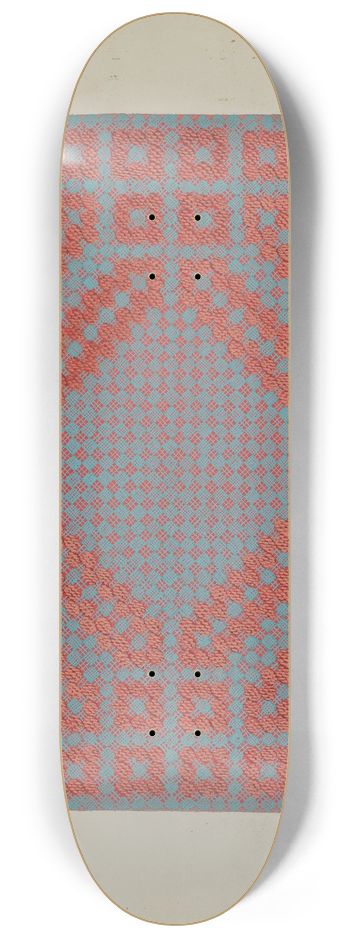 Cornelius Christoffels - Coverlet  Section of Reverse Side 8.25 inch art skate deck