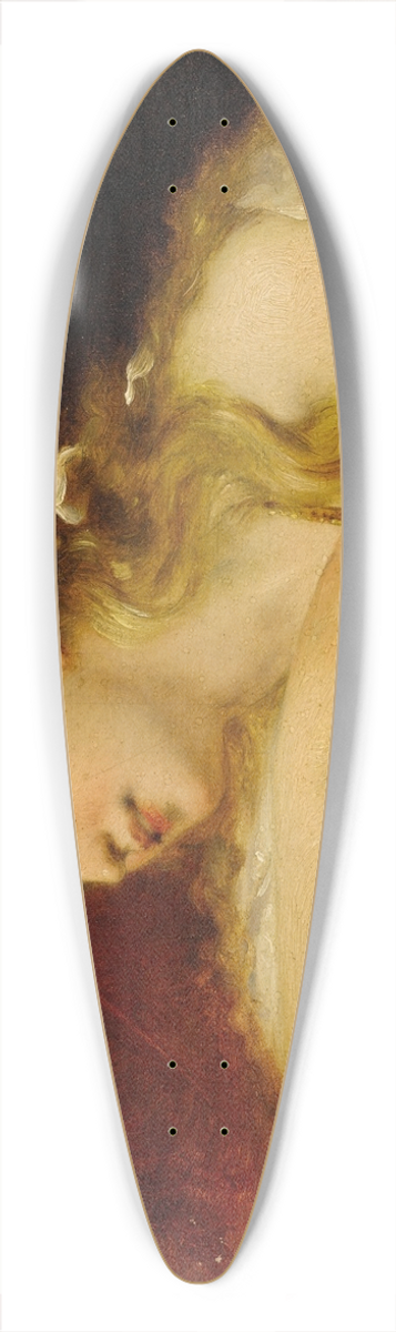 Pierre Olivier Joseph Coomans - Portrait of a Woman 39.3 inch art pintail longboard deck