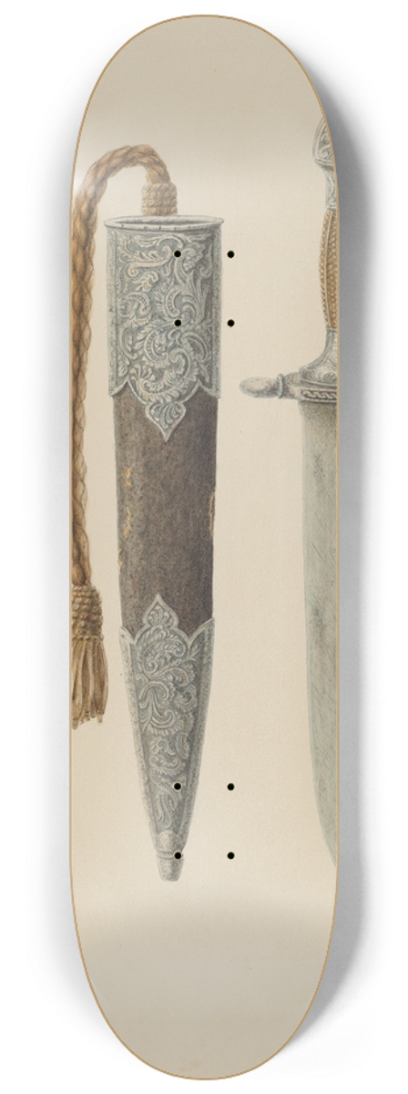 Cornelius Christoffels - Dagger and Sheath 8.25 inch art skate deck