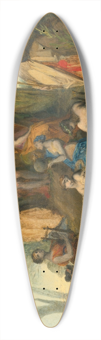 Pierre-Paul Prud'hon - Apollo And The Nine Muses On Mount Parnassus 39.3 inch art pintail longboard deck