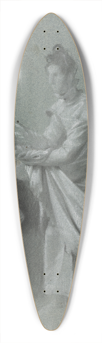 Pierre-Paul Prud'hon - Two Women 39.3 inch art pintail longboard deck