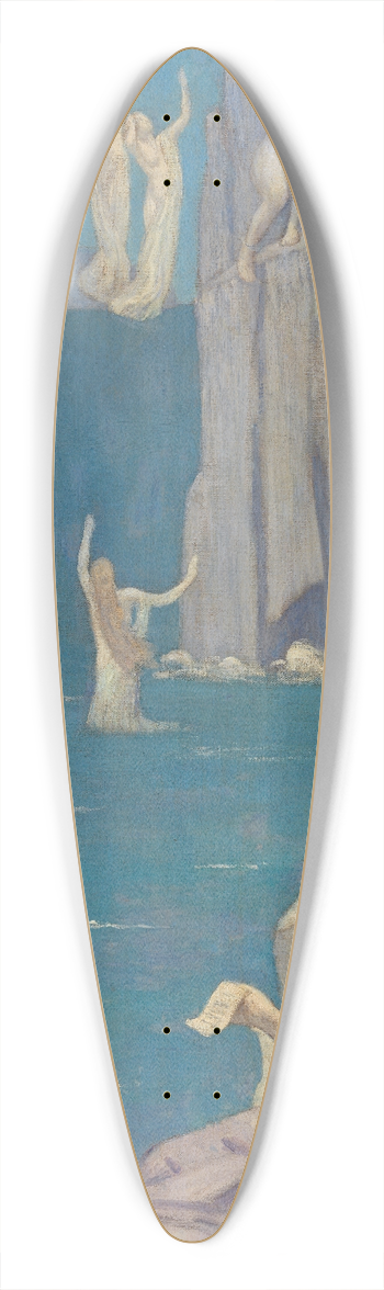 Pierre Puvis de Chavannes - Dramatic Poetry (Aeschylus) 39.3 inch art pintail longboard deck