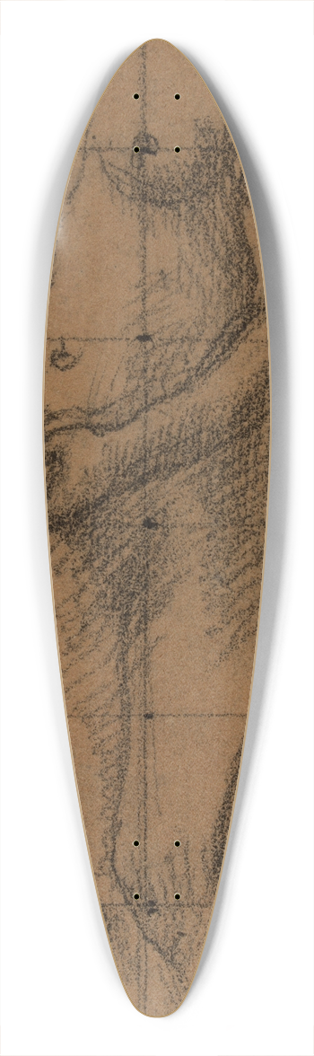 Pierre Puvis de Chavannes - Femme nue de face, tenant un bol dans ses mains 39.3 inch art pintail longboard deck