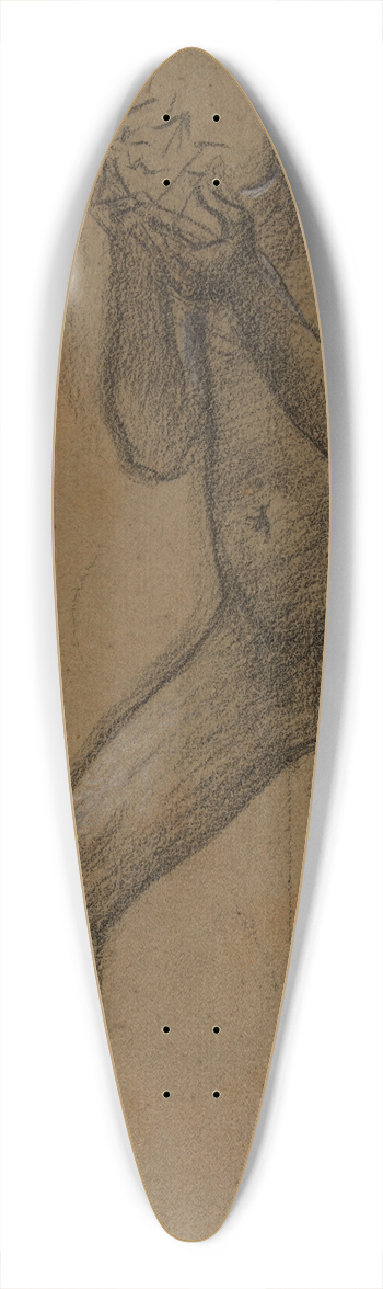 Pierre Puvis de Chavannes - Homme nu debout, tenant des deux mains un objet 39.3 inch art pintail longboard deck