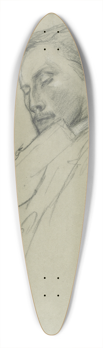 Pierre Puvis de Chavannes - The Violinist 39.3 inch art pintail longboard deck