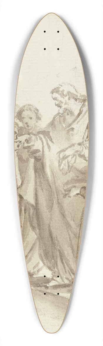 Pierre Subleyras - Austeilung des Abendmahls 39.3 inch art pintail longboard deck