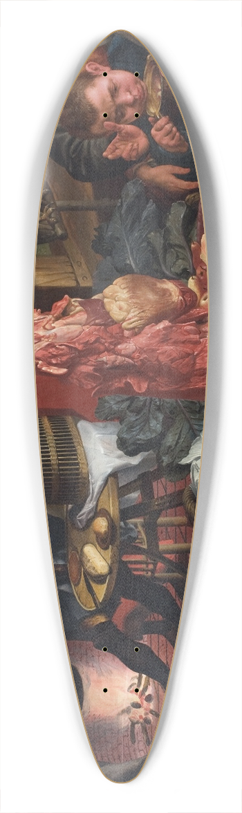 Pieter Aertsen - The Fat Kitchen. An Allegory 39.3 inch art pintail longboard deck