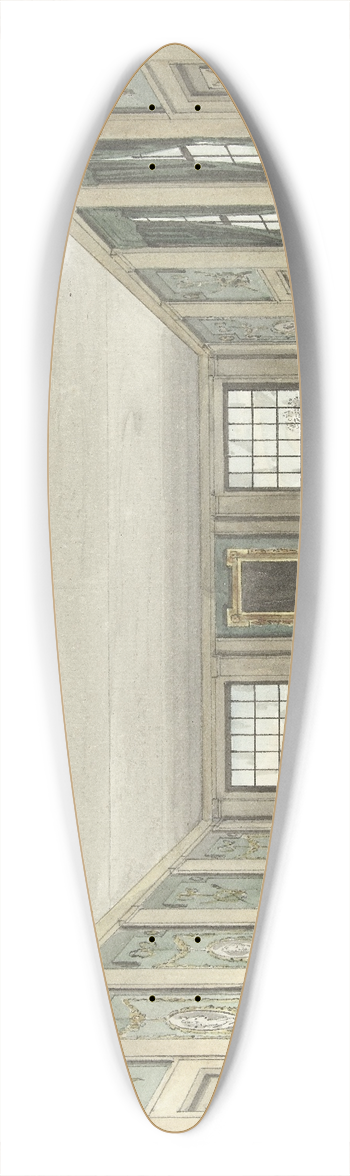 Pieter Barbiers - Ontwerp voor een toneeldecor van een interieur 39.3 inch art pintail longboard deck