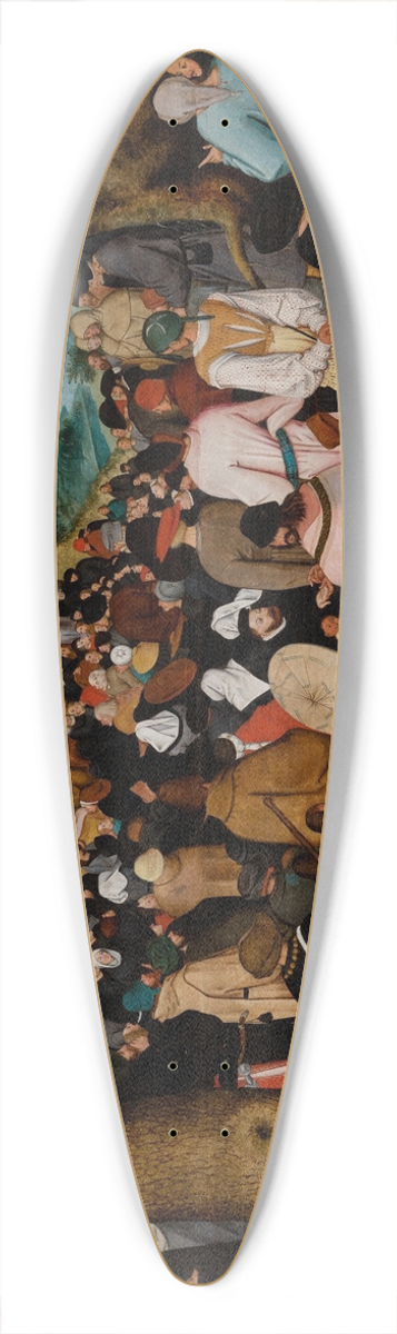 Pieter Bruegel The Elder - Sermon of Saint John the Baptist 39.3 inch art pintail longboard deck