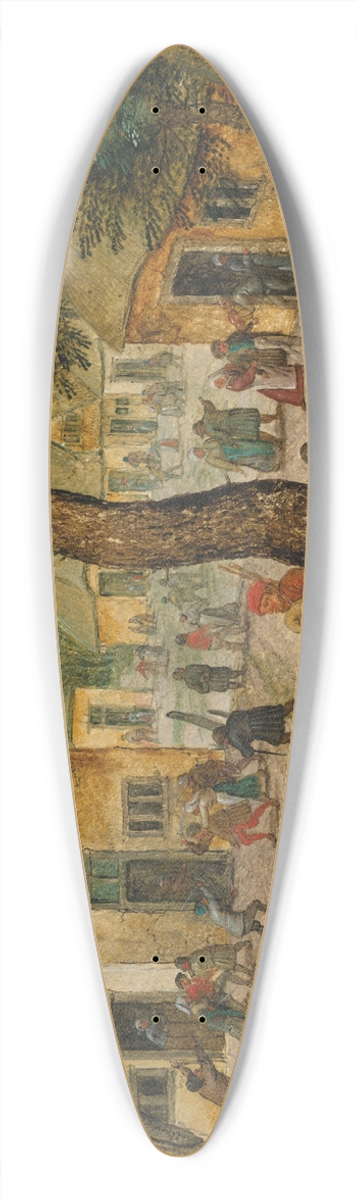 Pieter Brueghel The Younger - Summer 39.3 inch art pintail longboard deck