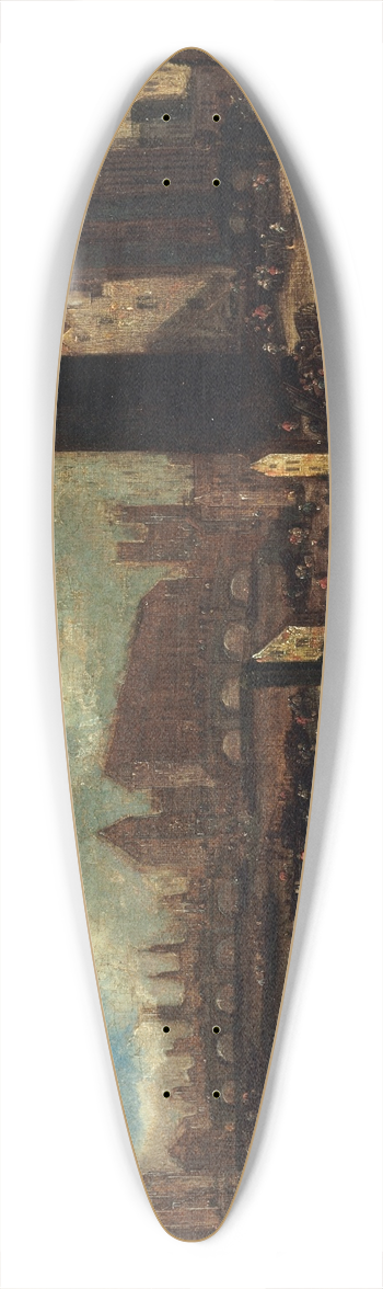 Pieter Casteels - Le Pont-Neuf, la Cit, la Tour et la Porte de Nesle 39.3 inch art pintail longboard deck