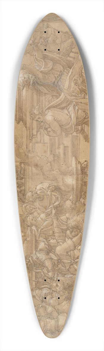 Pieter Coecke van Aelst - The Sacrifice at Lystra 39.3 inch art pintail longboard deck