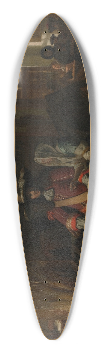 Pieter De Hooch - Paying the Hostess 39.3 inch art pintail longboard deck