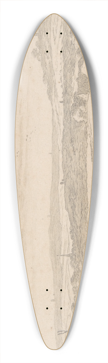 Pieter de Molijn - Landscape with Figures 39.3 inch art pintail longboard deck
