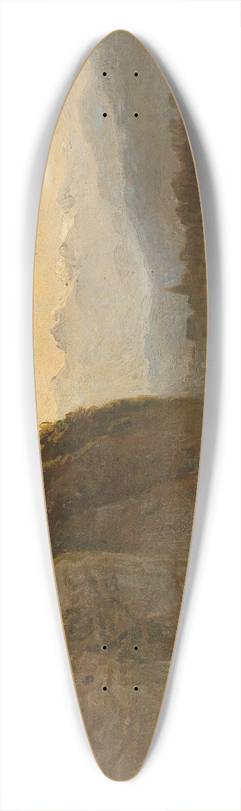 Pieter Franciscus Peters - Scene of the Inntal, near Pfunds in Tyrol 39.3 inch art pintail longboard deck